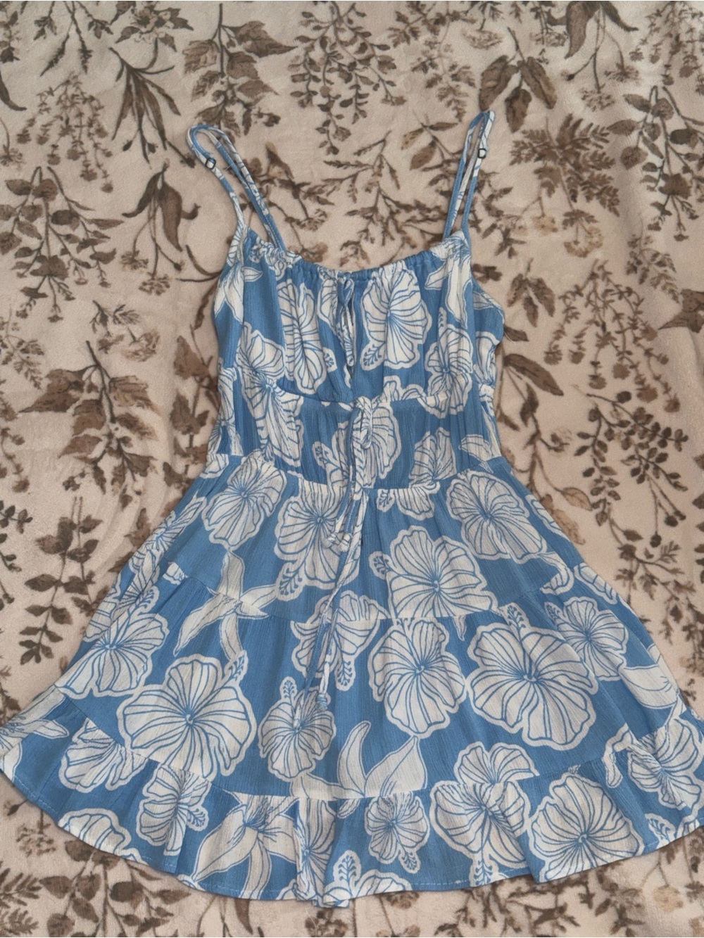 Ocean Drive Blue and White Floral Camisole Sundress